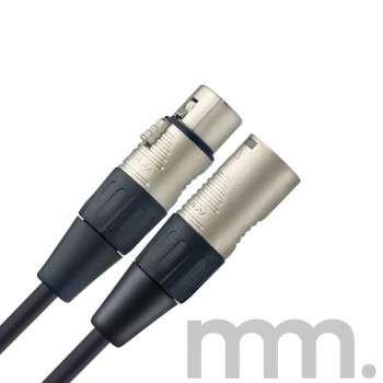 Musicmaker MM-NMC6R 6m / 20 ft Premium XLR M/F Microphone Cable - Black